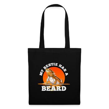 Bearded Dragon My Bestie Has A Beard - Tote Bag - black - Front