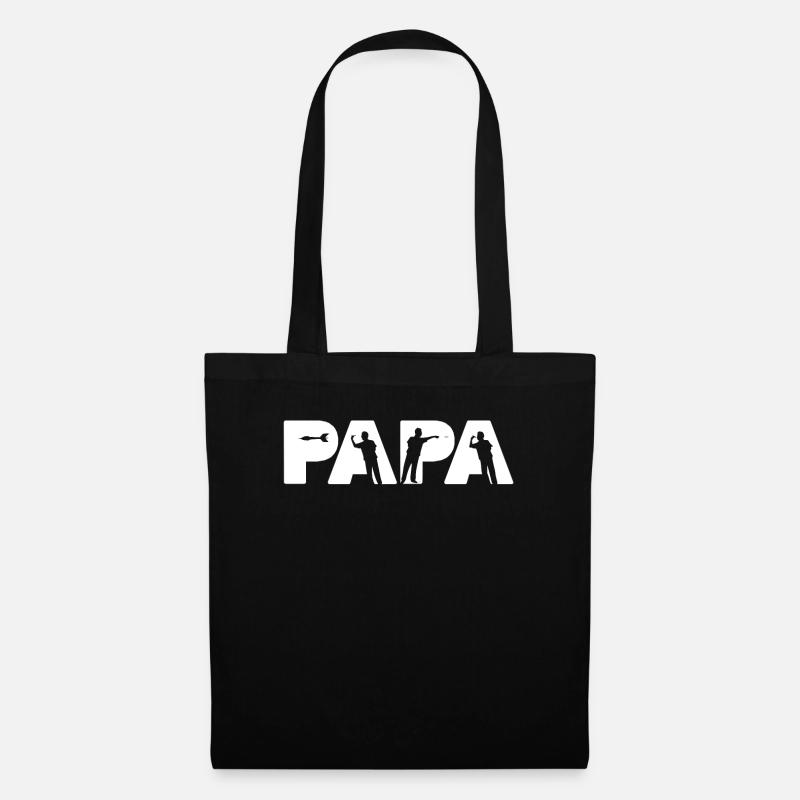 Dart Dad Shirt, Dart Ehemann Geschenke für Männer - Stoffbeutel - Schwarz