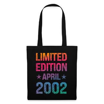 Fête d’anniversaire en édition limitée Vintage 2002 - Sac en tissu - noir - Devant