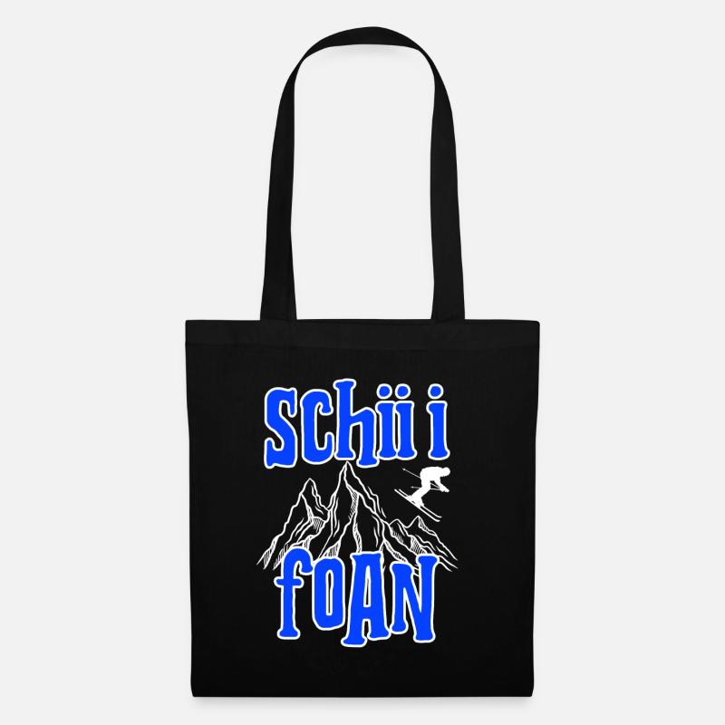 skifahren - Stoffbeutel - Schwarz