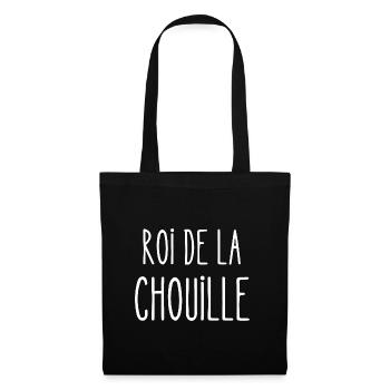 roi de la chouille - Sac en tissu - noir - Devant