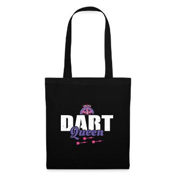 Conception Dart Queen - Darts Dart Player Gift - Sac en tissu - noir - Devant
