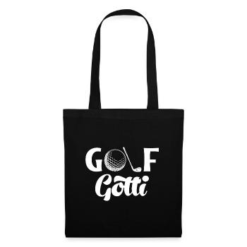 Golf Gotti Golfer Golf - Stoffbeutel - Schwarz - Vorne