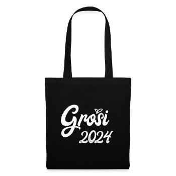 Grosi 2024 Hallo Oma Schweiz Schweizer Oma - Stoffbeutel - Schwarz - Vorne