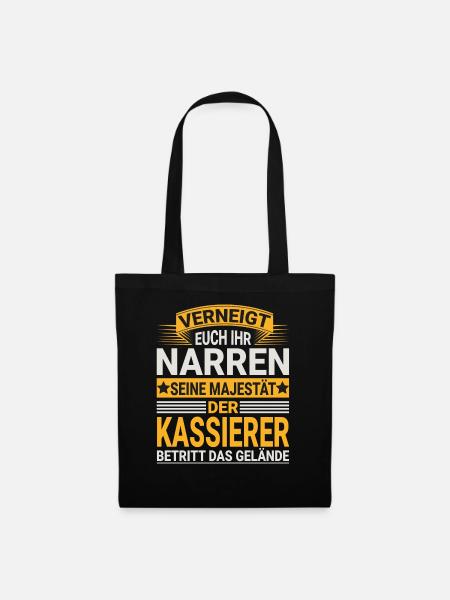 Kassierer Design für einen Verkäufer - Stoffbeutel - Schwarz