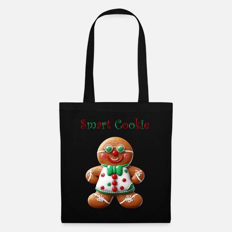 Gingerbread Man Design - Tote Bag - black