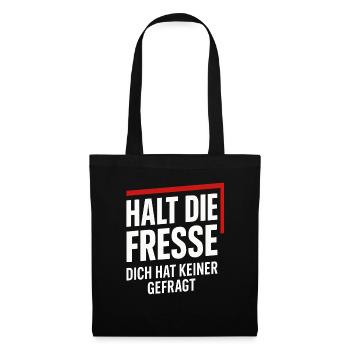 Tais-toi – Personne ne t’a demandé - Sac en tissu - noir - Devant