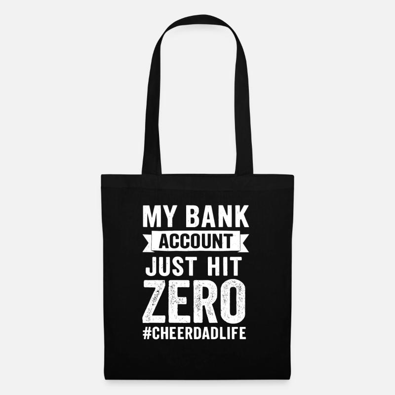 Cheer Dad Account Empty Humor - Tote Bag - black