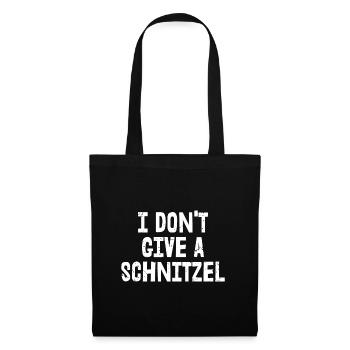 Ich gebe kein Schnitzel | Bayerisch - Stoffbeutel - Schwarz - Vorne