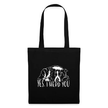 BORDER COLLIE I herd you dogs saying Wilsigns - Tote Bag - black - Front