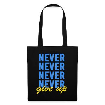 UKRAINE support ukraine never give up - Tote Bag - black - Front