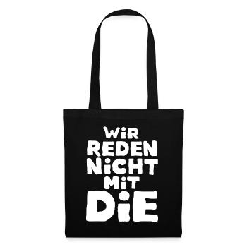 Diva Arrogance Saying Sayings Funny Gift - Tote Bag - black - Front