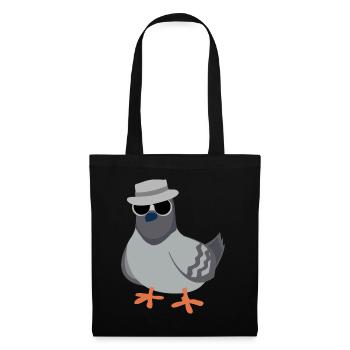 Design de pigeon cool pour les colombophiles - Sac en tissu - noir - Devant