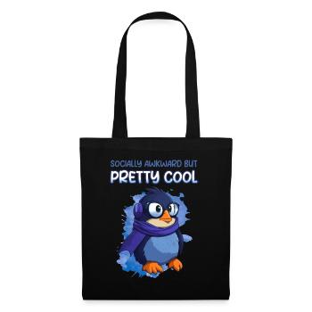 Socially Awkward Penguin - Stoffbeutel - Schwarz - Vorne