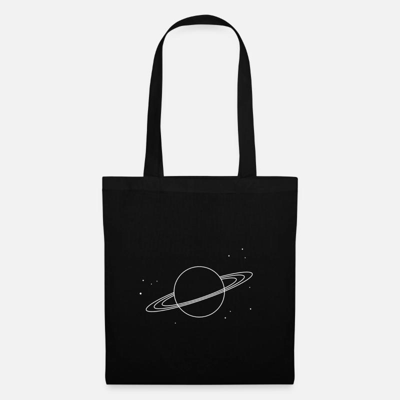 Saturne - Sac en tissu - noir