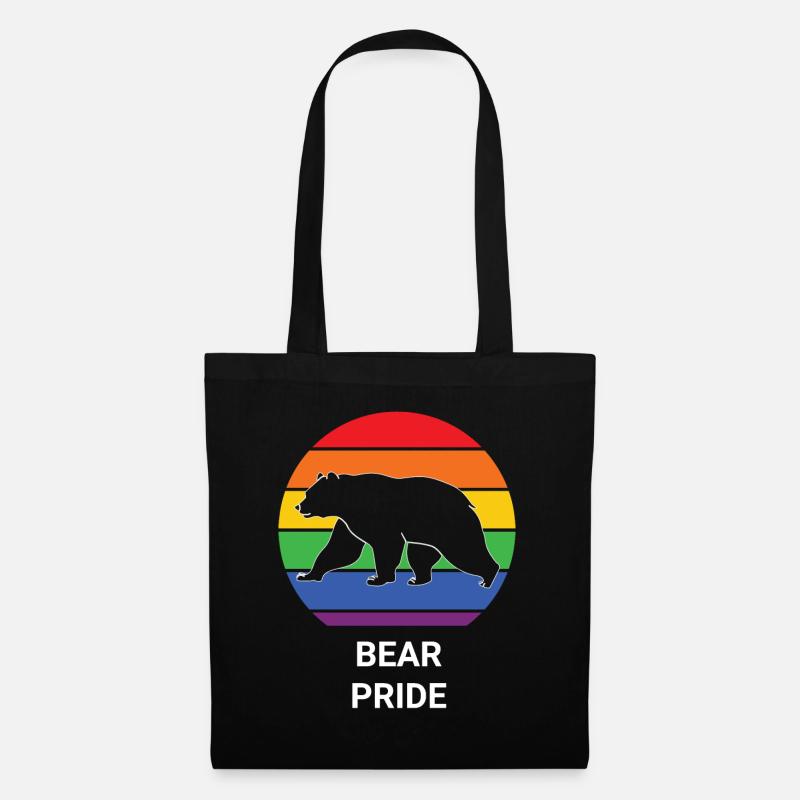 Bear Pride | LGBT Motiv | Pride Shop - Stoffbeutel - Schwarz