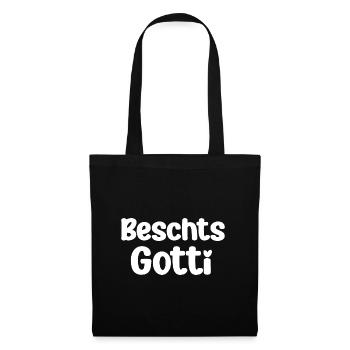 Beschts Gotti beschte Gotti Schweiz Patentante - Stoffbeutel - Schwarz - Vorne