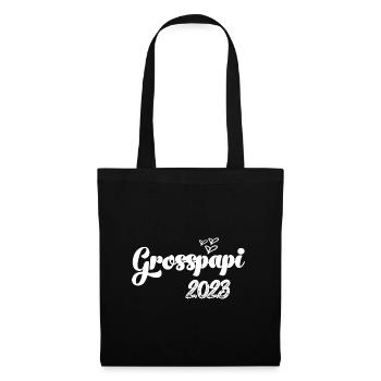 Grosspapi 2023 Befördert zum Grosspapi Opa Schweiz - Stoffbeutel - Schwarz - Vorne