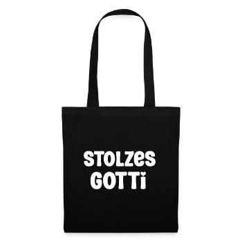 Stolzes Gotti Bestes Gotti Patentante Schweiz - Stoffbeutel - Schwarz - Vorne