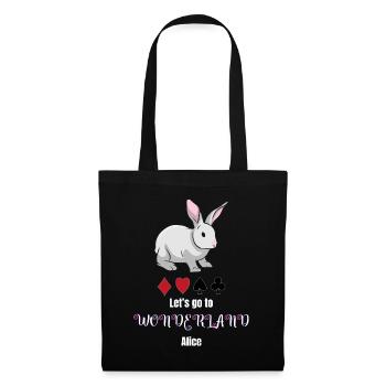 Alice in Wonderland - Tote Bag - black - Front