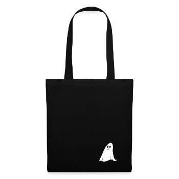 Ghost white - Stoffbeutel - Schwarz - Vorne