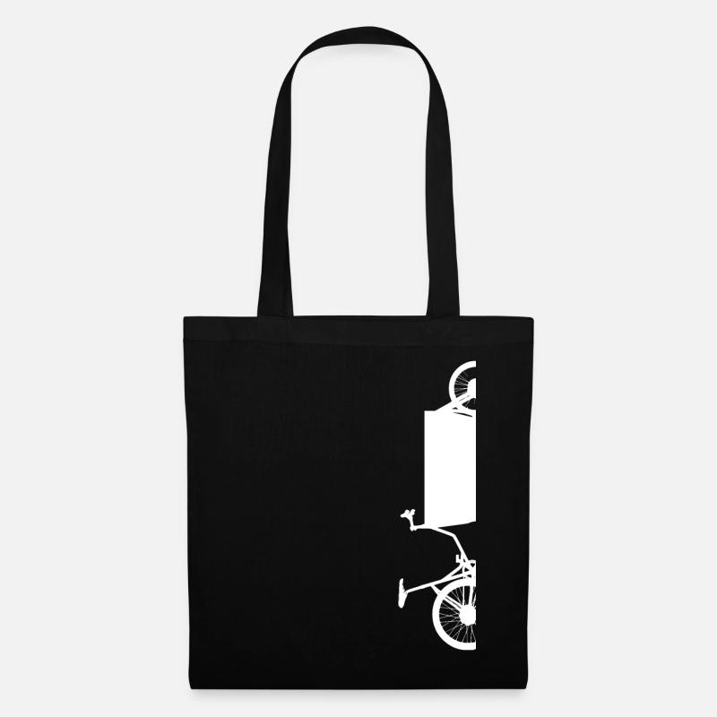 half cargo bike - Tote Bag - black