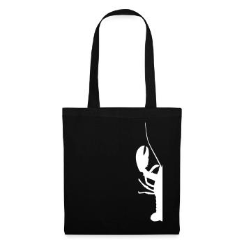 Demi homard pour les fins gourmets - Sac en tissu - noir - Devant