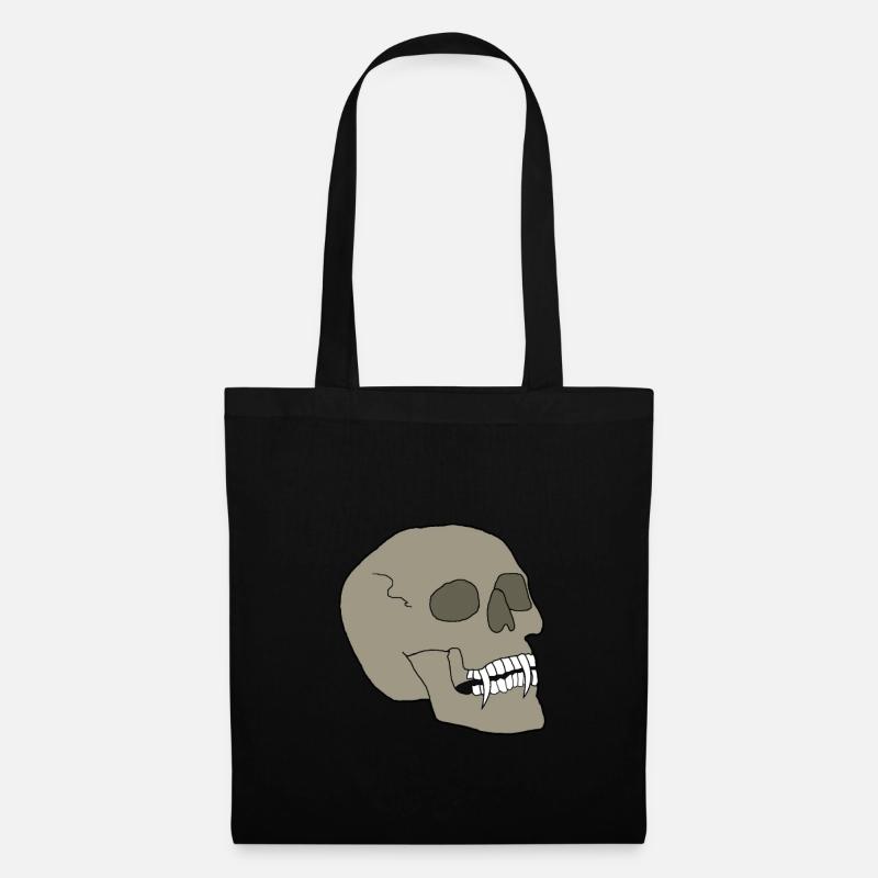 Totenkopf - Stoffbeutel - Schwarz