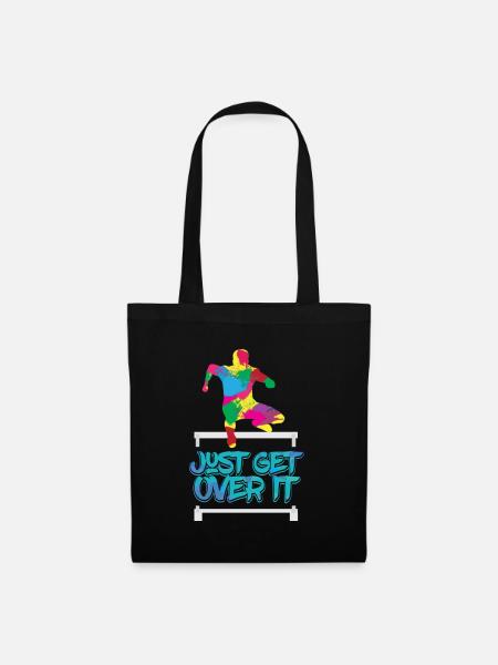 Just Get Over It - Track & Field - Stoffbeutel - Schwarz