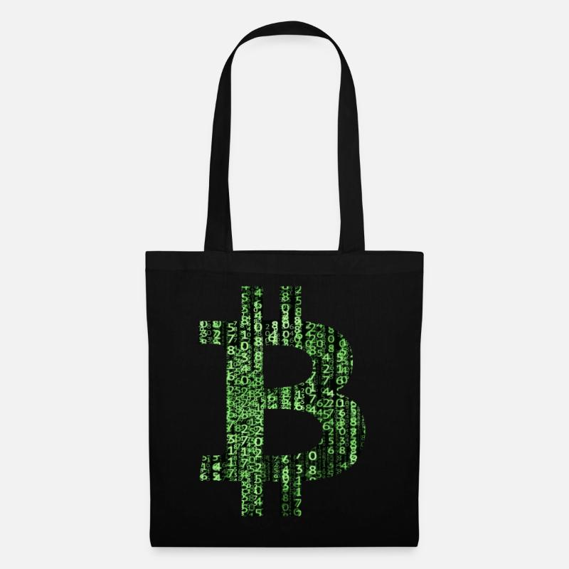 Bitcoin Matrix - Stoffbeutel - Schwarz
