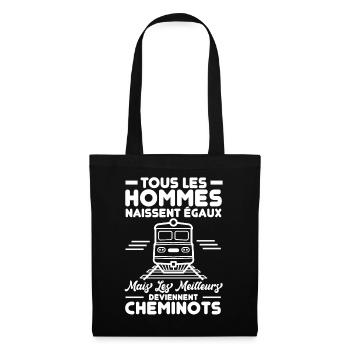 Cheminots - Sac en tissu - noir - Devant