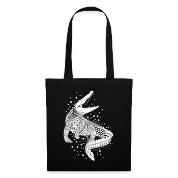 Crocodile - Stoffbeutel - Schwarz - Vorne
