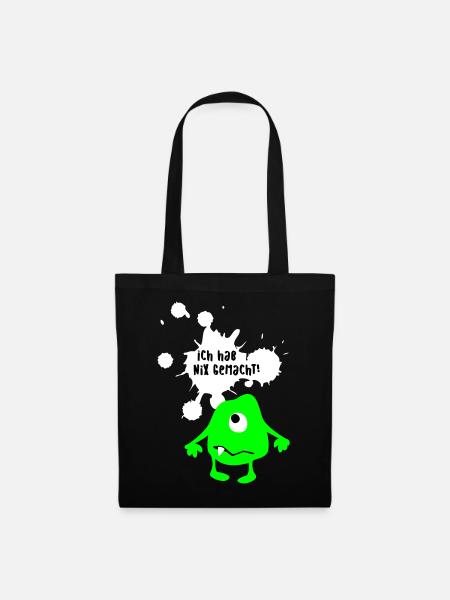 Monsterunschuldig lustige coole Bilder Quotes Fun - Stoffbeutel - Schwarz