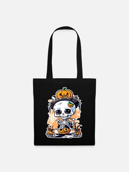 Halloween Knut - Stoffbeutel - Schwarz