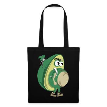 funny avocado hiking nature forest icon icon - Tote Bag - black - Front