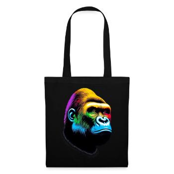 Gorille - Sac en tissu - noir - Devant