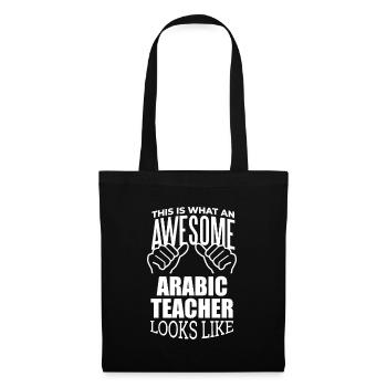 Arabisch - Stoffbeutel - Schwarz - Vorne