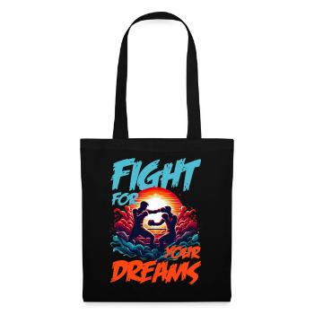 Épreuve de boxe épique : combattez pour vos rêves ! - Sac en tissu - noir - Devant