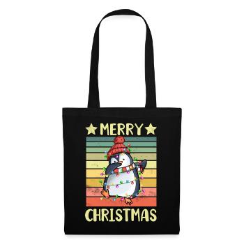 Merry Christmas Penguin - Tote Bag - black - Front