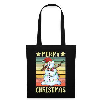 Merry Christmas Snowman - Tote Bag - black - Front