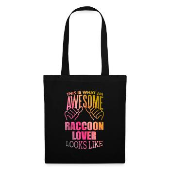 Raccoon - Tote Bag - black - Front