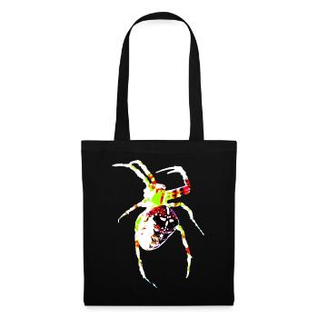 Spider in bright colors - Tote Bag - black - Front