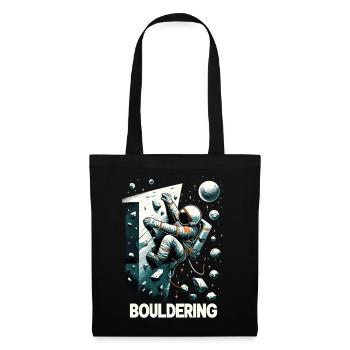 Astronaute de bloc Astronaute Astronaute Cadeau - Sac en tissu - noir - Devant