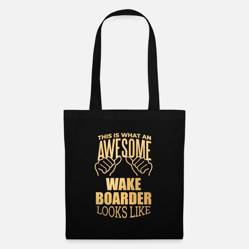 Wakeboard - Tote Bag - black