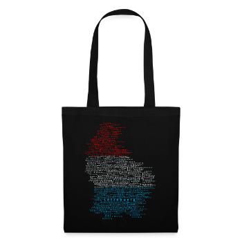 Lux Map Silhouette - Sac en tissu - noir - Devant