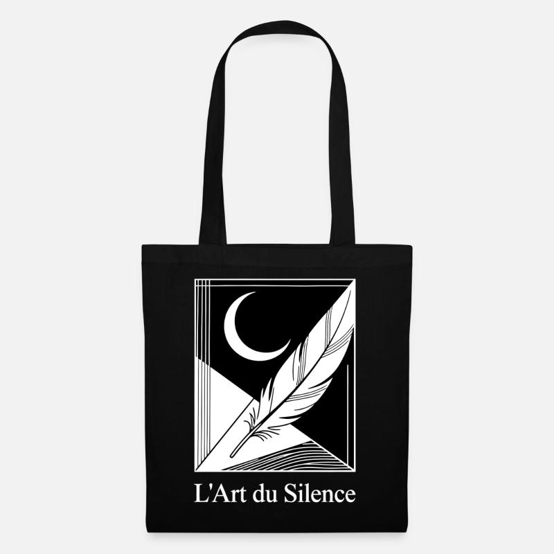 Moon Feather Geometric - Tote Bag - black