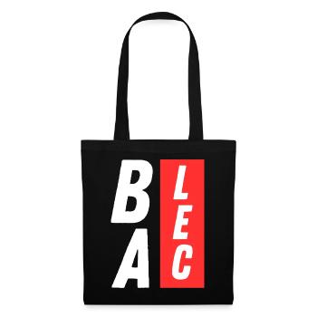 (Je M'EN) BALEC, humour décontracté - Sac en tissu - noir - Devant