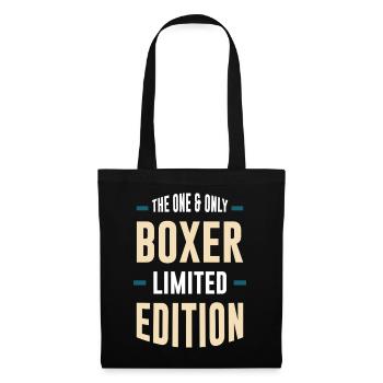 Boxer Lettrage en édition limitée - Sac en tissu - noir - Devant