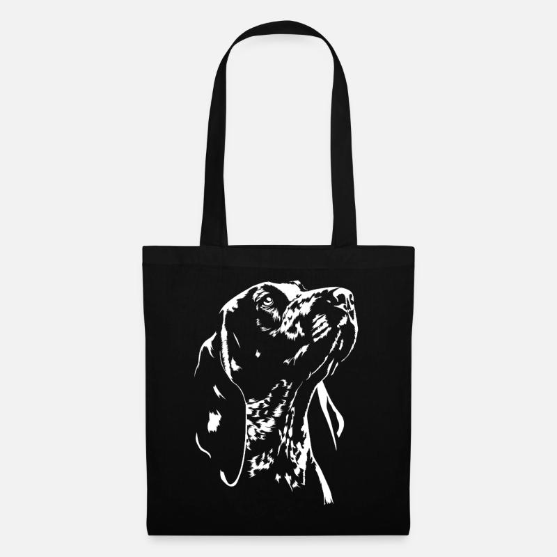 Bracco Italiano Silhouette Jagdhunde Wilsigns - Stoffbeutel - Schwarz