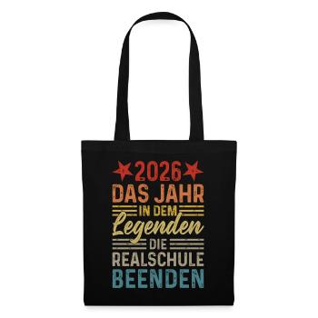 2026 Year Legends Finish Realschule - Tote Bag - black - Front
